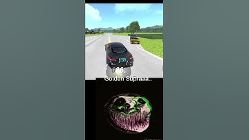 (troll face) Golden Supra Car Street On Road #carforsale #supramk5 #supra #shorts