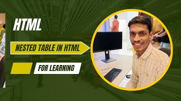 Nested table in HTML