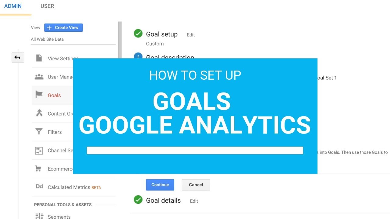 How to Set Up Goals in Google Analytics | Anna Crowe - YouTube