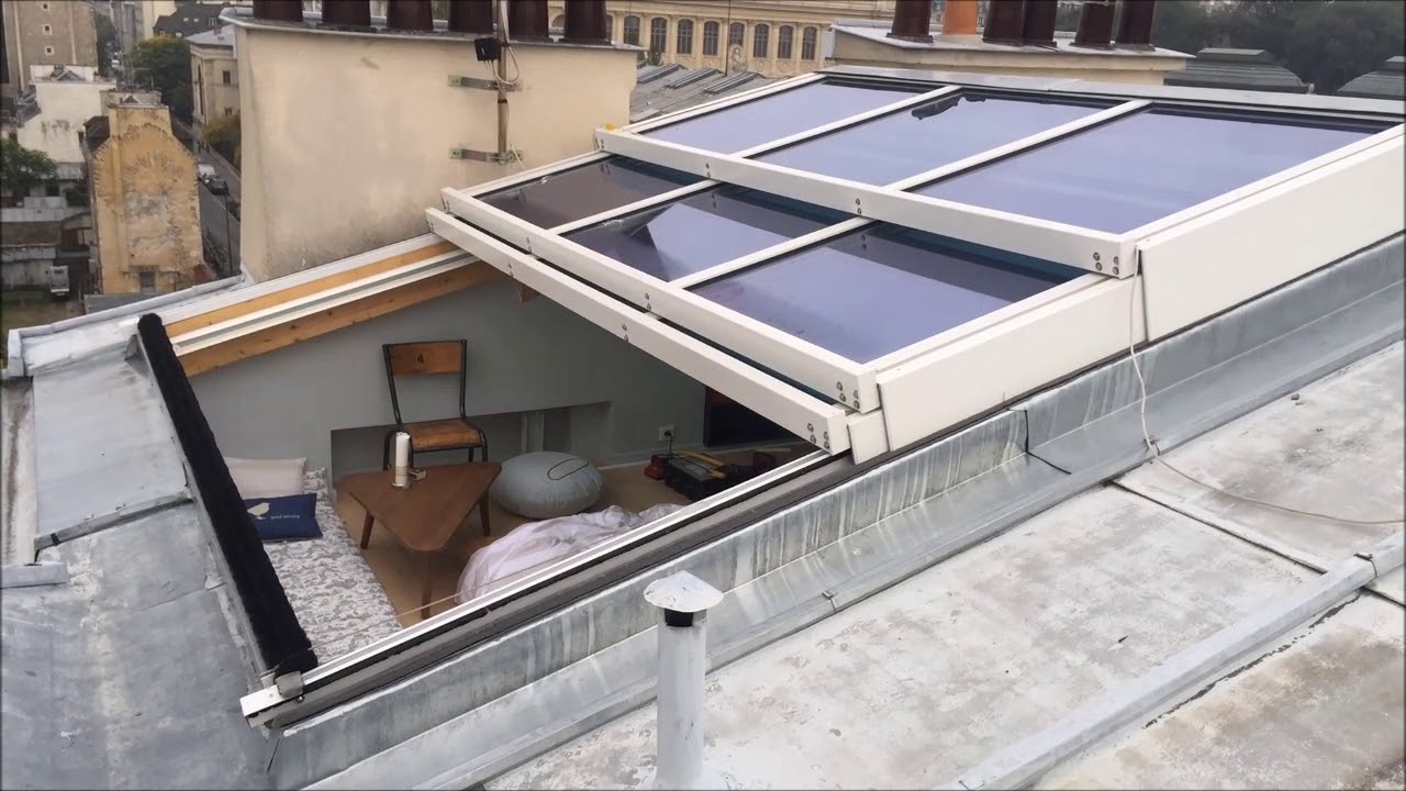 toiture ouvrante panoramique youtube joint etancheite bac acier polycarbonate