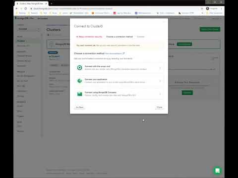 MongoDB Atlas Setup & Connection using Compass