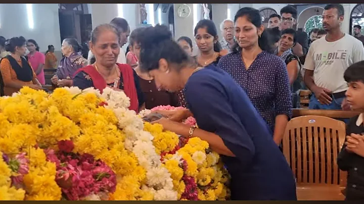 Funeral of loving Theresa Fernandes(75) m/o Robert...