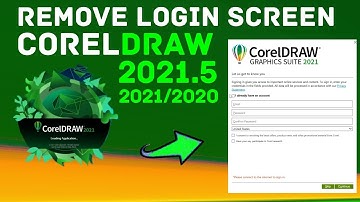 how to remove or disable coreldraw 2021 v 23.5 - login screen problem
