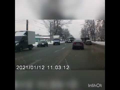 Появилось видео момента жесткого ДТП на улице Гагарина в Пензе