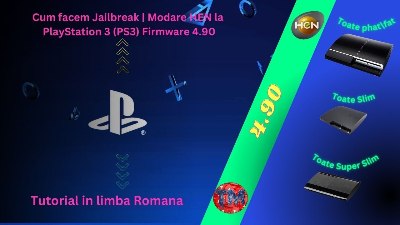 Cum facem Jailbreak (modare) HEN la PlayStation 3 PS3 Firmware 4 90