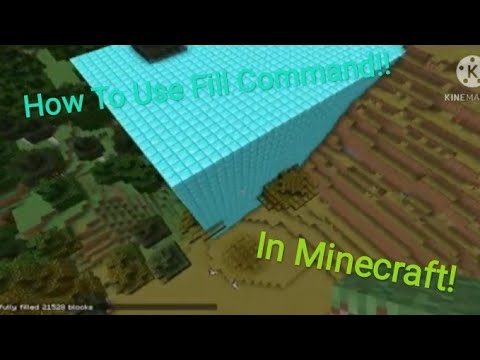 How To Use Fill Command In Minecraft - Minecraft - YouTube