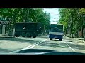 Херсон. 03.05.2022. Проезд по городу. Блокпост на переезде. Военные машины.