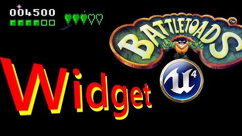 Виджет здоровья + очки Unreal Engine Widget