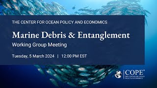 Marine Debris & Entanglement Working Group Meeting 1 - Center for Ocean Policy and Economics (COPE°)