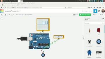 Lectura de un Potenciometro con Arduino en Tinkercad Circuits