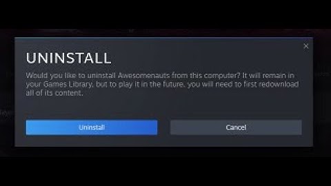I decided to finally uninstall Awesomenauts...