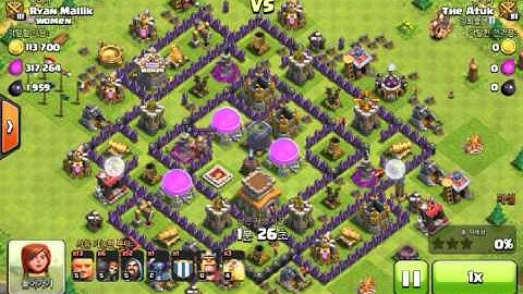 Clash of Clans | Farming dark elixir th 8 attack strategy