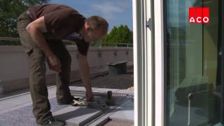 Anleitung zum Einbau einer Entwässerungsrinne für Balkon und Terrasse