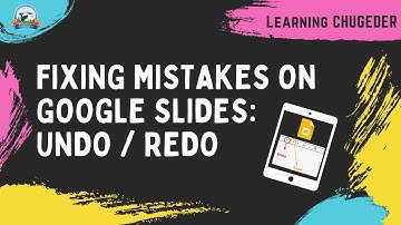 Using the Undo/Redo option to make corrections on Google Slide