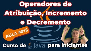 Aula 018 – Operadores de Atribuição, Incremento e Decremento - Curso de Java para Iniciantes