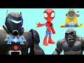 Spidey and superhero friends team up with minions