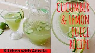 Homemade Cucumber Lemonade | Cucumber and Lemon water