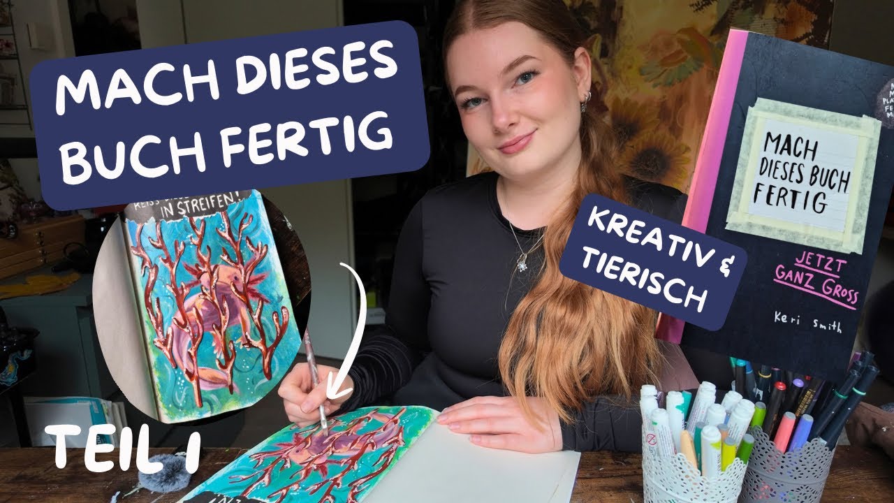 Künstlerin vs. „Mach dieses Buch fertig“ 🖌️| 3 kreative Seiten gestalten