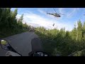Helicopter operations up close on TransEuroTrail Sweden
