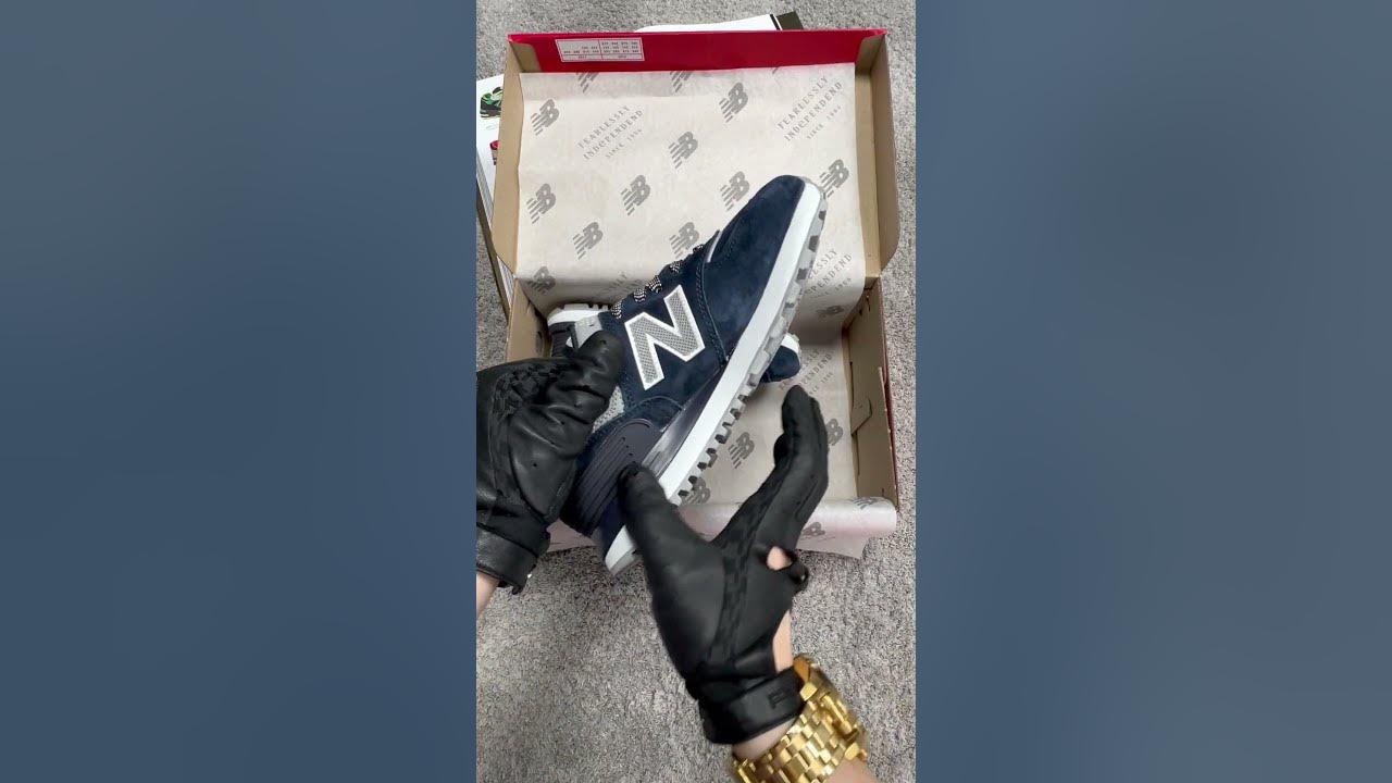 Женские замшевые кроссовки New Balance x Stone Island Navy White, кеды ...