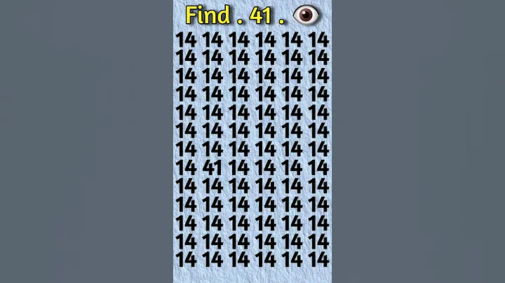 Find odd number 41 ; #shorts #maths #facts #shortvideo #tiktok #viralvideo #squidgame #find