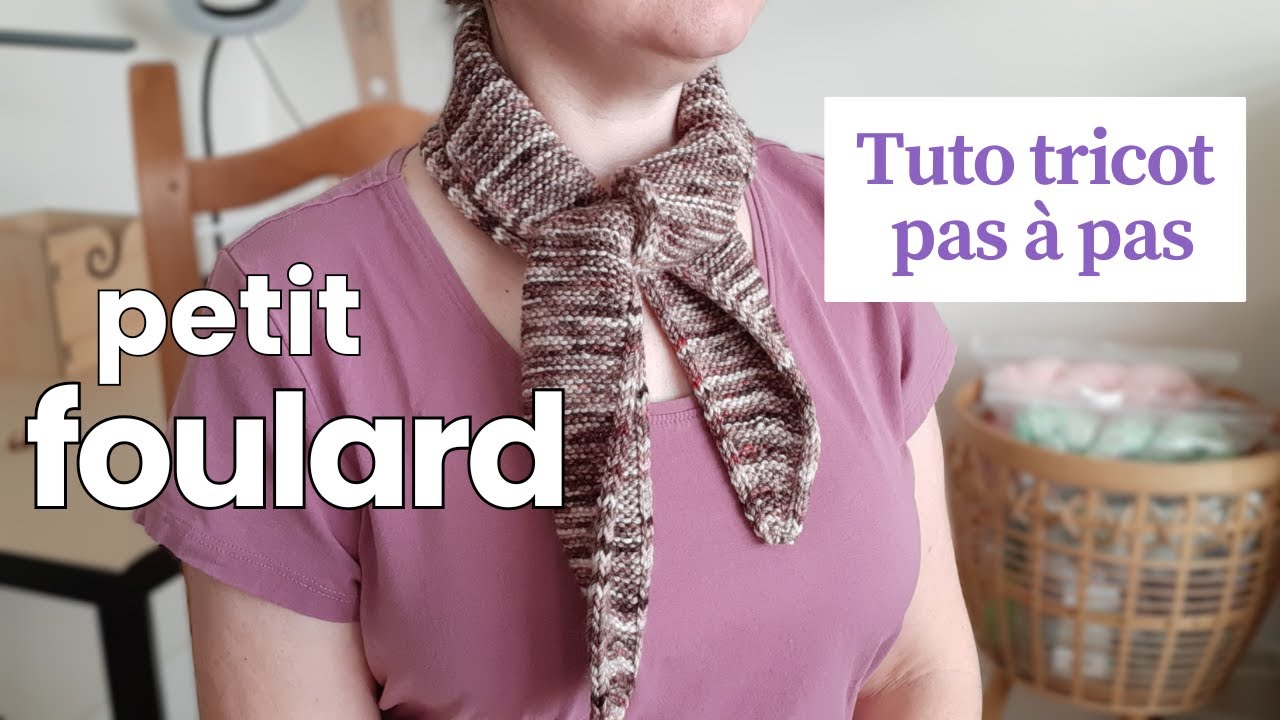 Le petit foulard avec bordure en I-cord - Tutoriel tricot