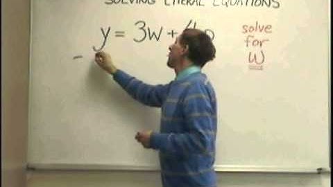 EASY ACCESS MATH   LITERAL EQUATIONS