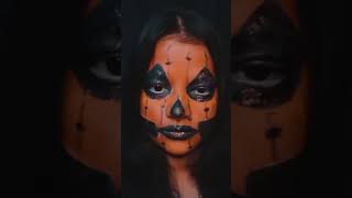 Halloween 🎃#newvideo  makeup#facepainting #treandingshort #pumpkin #viralvideo