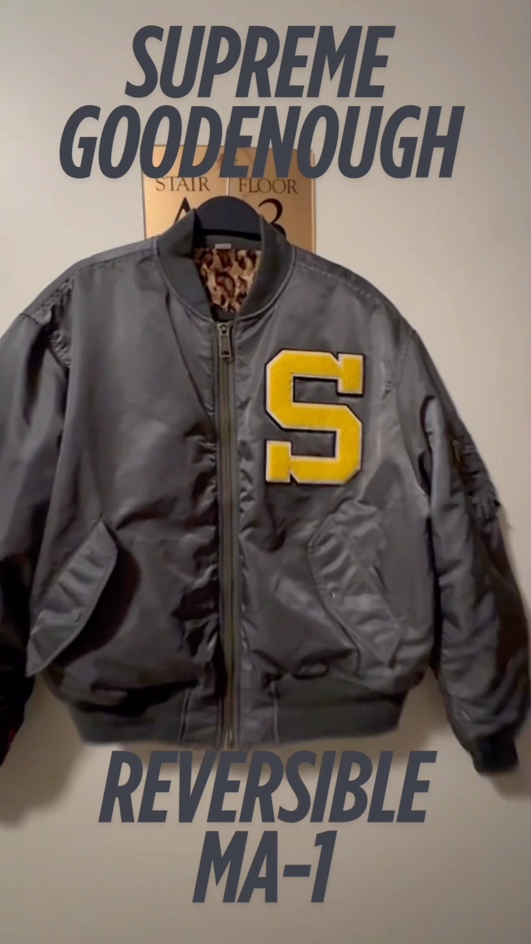 SS25 Week 15 Supreme x GOODENOUGH Reversible MA-1 | Supreme