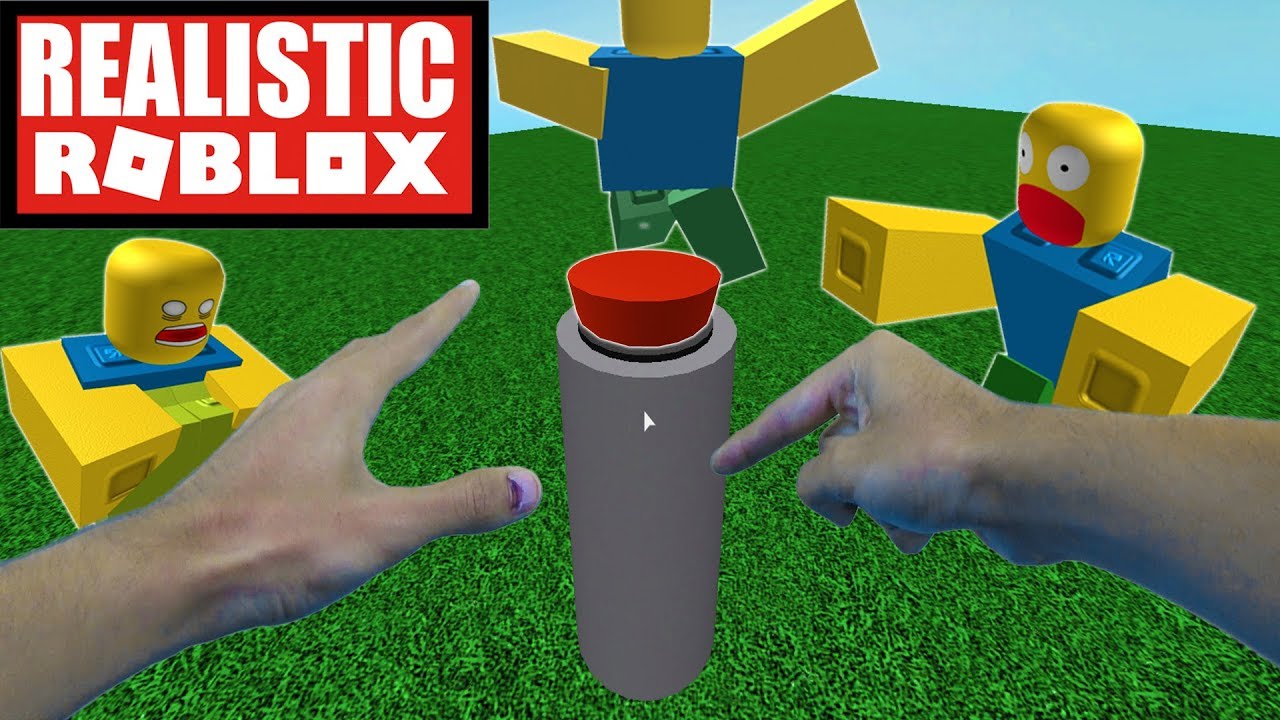Realistic Roblox Do Not Press The Big Red Button In Roblox - lol the report button roblox