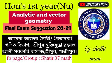 Analytic and vector geometry suggestion, Nu Hon