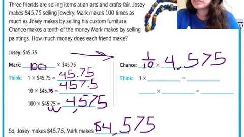 Multiplication patterns with decimals