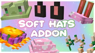 [Minecraft BE] ･:* Soft hats addon👒 *:･o(〃＾▽＾〃)o screenshot 4