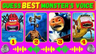 Guess Monster Voice McQueen Eater, Siren Head, Spider Thomas, Bus Eater Coffin Dance