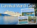 Carnival mardi gras cruise 7 day cozumel  costa maya  mahogany bay guided ship  ports tour