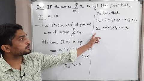 Series | Lecture 9 | Necessary condition for convergence of Series