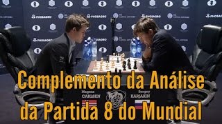 Carlsen x Karjakin - Partida 8 - Campeonato Mundial 2016 [ Xadrez  Profissional ] 