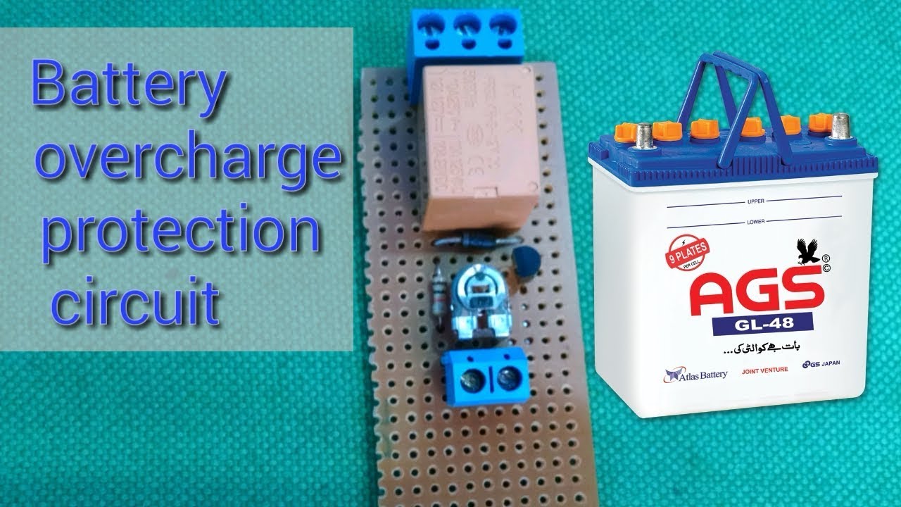 battery overcharge protection circuit - YouTube