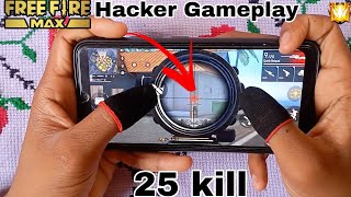 Vivo Y11 free fire max gameplay test 2 finger handcam One tap headshot trick video screenshot 5