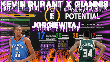 (DEMIGOD) NBA 2K21 Next Gen Kevin Durant X Giannis Build!!!!!