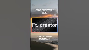 Star Effect On Text | Capcut editing tutorial | #shorts #capcut #capcuttutorial