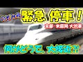 【緊急停止!】何があった? 東海道新幹線 米原駅 予備ホーム13番線に停車「本線に停止した のぞみ号も!」the Shinkansen bullet train High-speed express