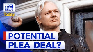 Potential Julian Assange plea deal flagged | 9 News Australia