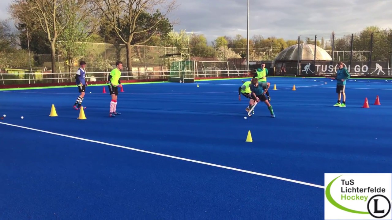 Field hockey 3v3 game (4 goals) YouTube