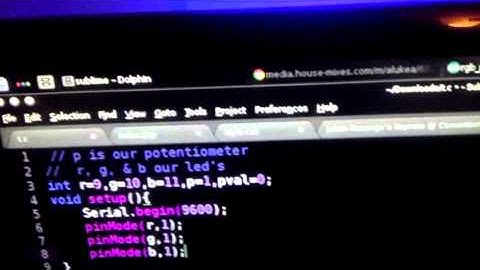 Arduino Basics - Speed Controlled RGB LED Array