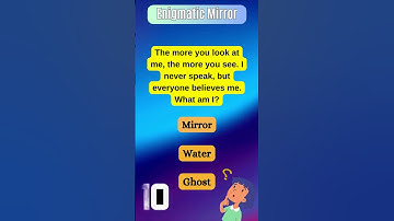 🔍 Explore the Unknown: Solve the Enigmatic Mirror Riddle! 🌌🚪