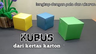 How to make a cube from cardboard | cube nets from cardboard | creative geometric shapes