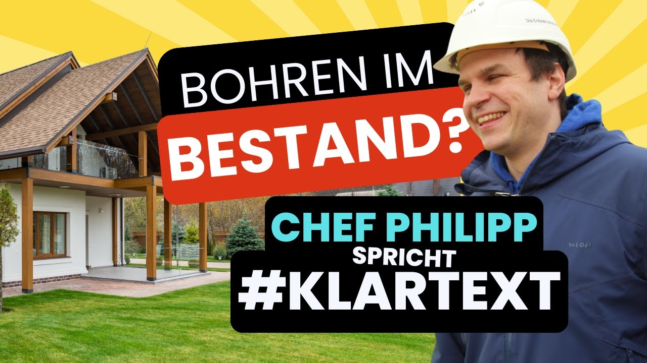 Erklärvideo ERDWÄRME: Bohren im Bestand / Altbau, Anschluss ohne Fußbodenheizung, Kosten & Förderung