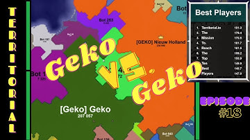 Fighting a fellow Geko in Territorial.io 1v1 ranked games Eps.18