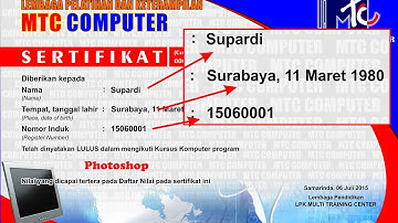 Cara Mudah Cetak Sertifikat Dengan Print Merge - Tutorial CorelDRAW